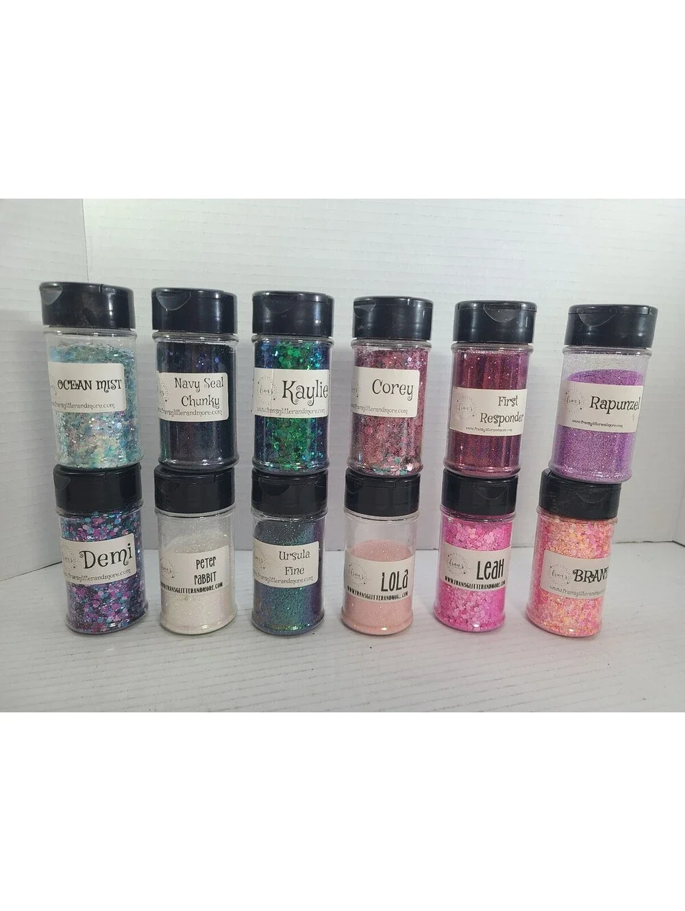 Fran's Lot of 12 High Quality Craft Glitters for Tumblers, Nails, Resin Art